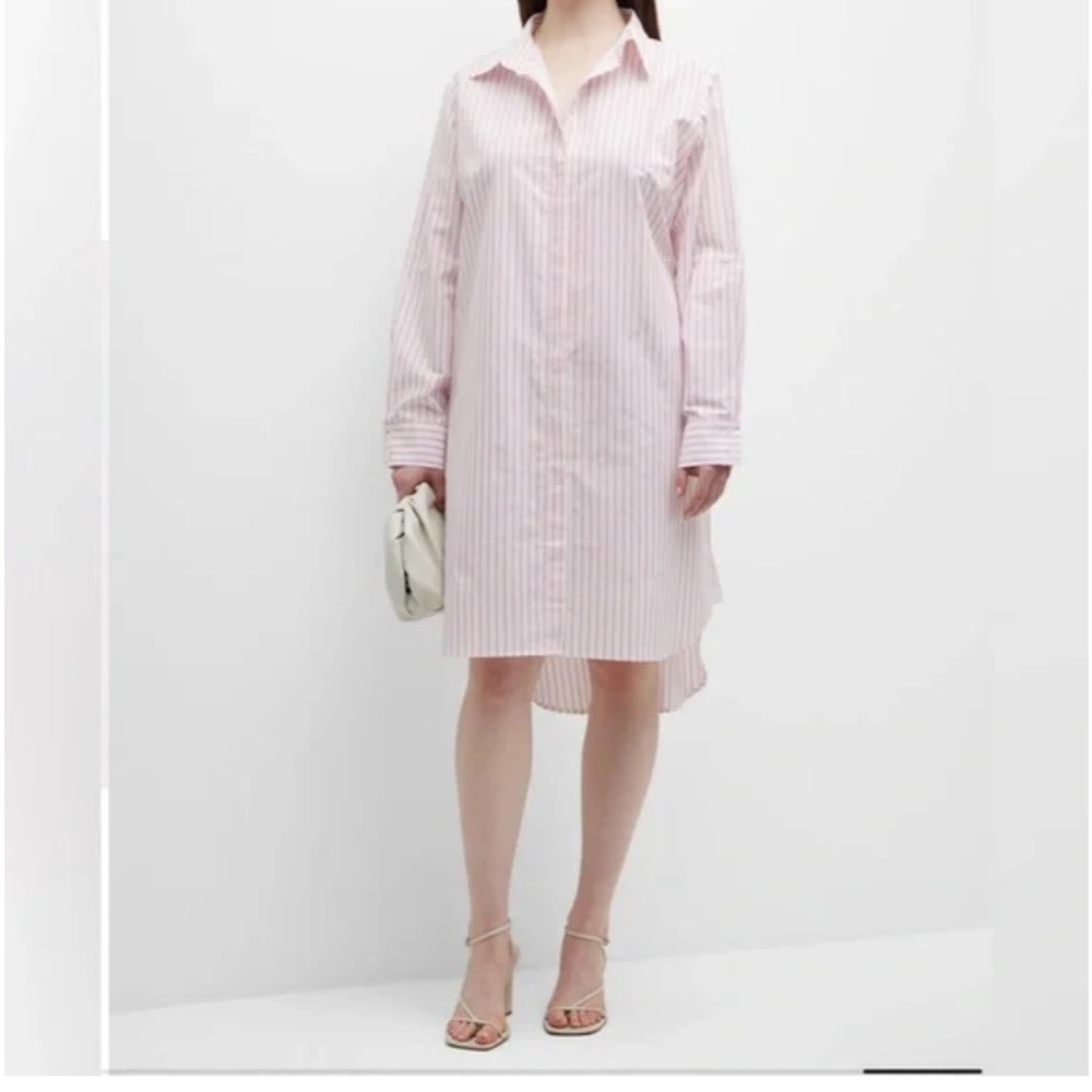 NWT Harshman Pink Willow Shirt Dress - cotton and linen